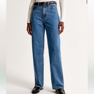 abercrombie loose high rise jeans!